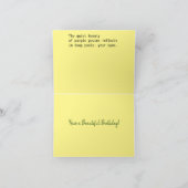 Gevouwen Wenskaart Bedankkaart (Binnen)