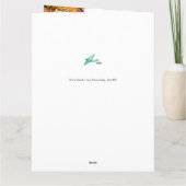 Gevouwen Wenskaart : Birthday Lion Kaart (Achterkant)