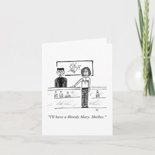 Gevouwen Wenskaart (blanco binnenin) Kaart (Voorkant)