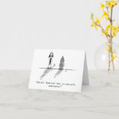 Gevouwen Wenskaart (blanco binnenin) Kaart (Gele Bloem)