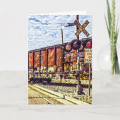 Gevouwen Wenskaart - Een goede reis! Kaart (Voorkant)