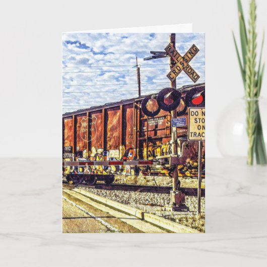 Gevouwen Wenskaart - Een goede reis! Kaart (Voorkant)