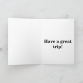 Gevouwen Wenskaart - Een goede reis! Kaart (Binnen)
