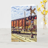 Gevouwen Wenskaart - Een goede reis! Kaart (Gele Bloem)