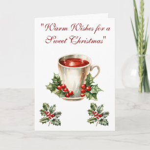 Gevouwen Wenskaart-Elegant Victoriaans kerst Kaart