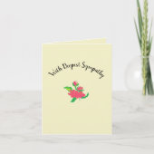 Gevouwen Wenskaart: Ervemaandste sympathie Kaart (Voorkant)