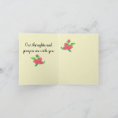 Gevouwen Wenskaart: Ervemaandste sympathie Kaart (Binnen)