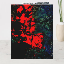 Gevouwen Wenskaart gerecycled plastic abstract Kaart