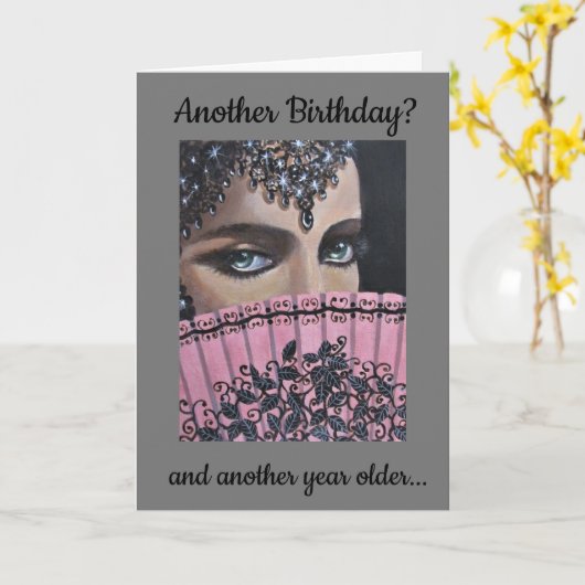 Gevouwen Wenskaart grillige verjaardag Kaart (Gele Bloem)