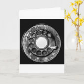 Gevouwen Wenskaart- Hallo Kaart (Gele Bloem)