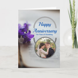 Gevouwen Wenskaart Happy Jubileum Kaart