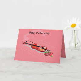 Gevouwen Wenskaart: Happy Moederdag Kaart