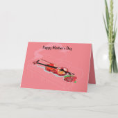 Gevouwen Wenskaart: Happy Moederdag Kaart (Voorkant)