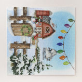 Gevouwen Wenskaart Jigzaag Puzzle Legpuzzel (Horizontaal)