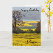 Gevouwen Wenskaart Kaart (Gele Bloem)