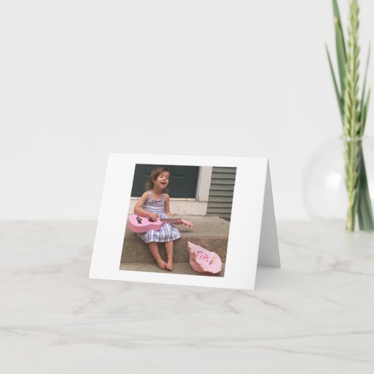 Gevouwen Wenskaart Kaart (Voorkant)