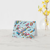 Gevouwen Wenskaart Kaart (Gele Bloem)