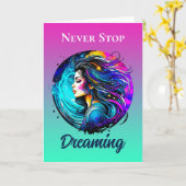 Gevouwen Wenskaart Kaart (Gele Bloem)