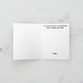 Gevouwen Wenskaart Kaart (Binnen)