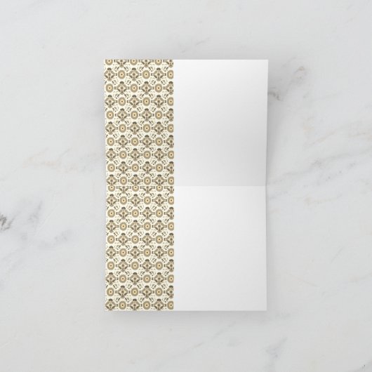 Gevouwen Wenskaart Kaart (Binnen)