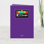 Gevouwen Wenskaart Kaart (Achterkant)