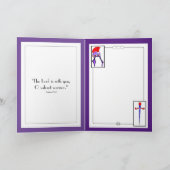 Gevouwen Wenskaart Kaart (Binnen)