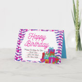 Gevouwen Wenskaart Kaart (Voorkant)