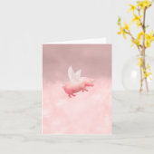 Gevouwen Wenskaart Kaart (Gele Bloem)