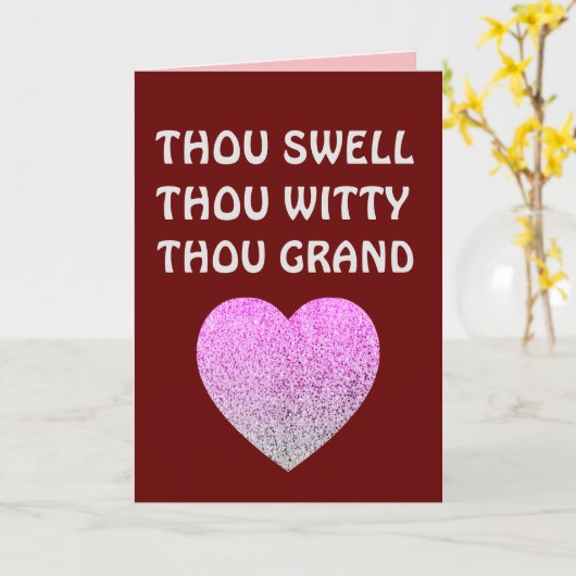 Gevouwen Wenskaart Kaart (Gele Bloem)