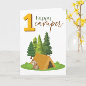 Gevouwen Wenskaart Kaart (Gele Bloem)