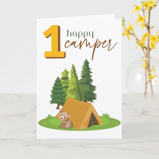 Gevouwen Wenskaart Kaart (Gele Bloem)