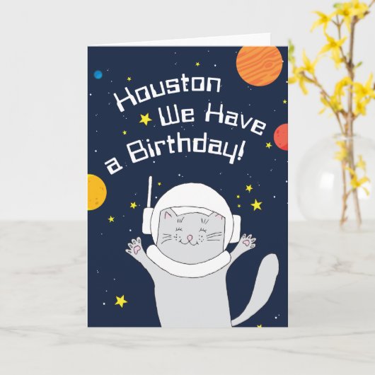 Gevouwen Wenskaart Kaart (Gele Bloem)