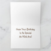 Gevouwen Wenskaart Kaart (Binnen)