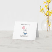 Gevouwen Wenskaart Kaart (Gele Bloem)