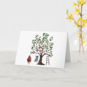 Gevouwen Wenskaart Kaart (Gele Bloem)