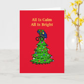 Gevouwen Wenskaart Kaart (Gele Bloem)