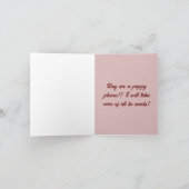 Gevouwen Wenskaart Kaart (Binnen)