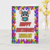 Gevouwen Wenskaart Kaart (Gele Bloem)