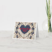 Gevouwen Wenskaart Kaart (Voorkant)