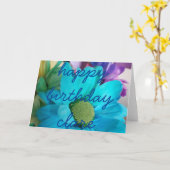 Gevouwen Wenskaart Kaart (Gele Bloem)