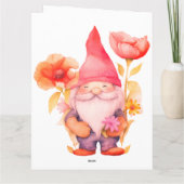 Gevouwen Wenskaart Kaart (Achterkant)