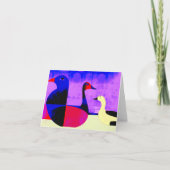 Gevouwen Wenskaart Kaart (Voorkant)