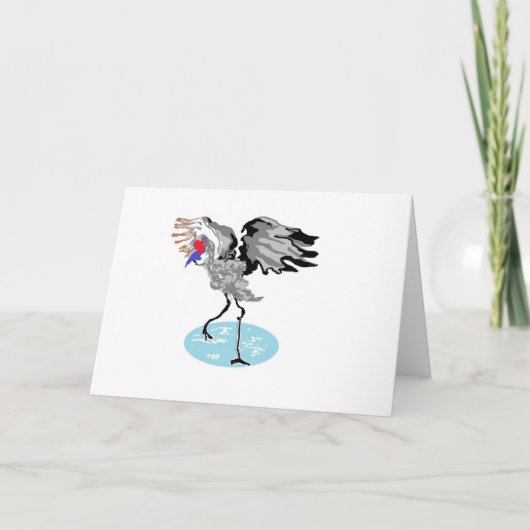 Gevouwen Wenskaart Kaart (Voorkant)