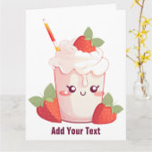 Gevouwen Wenskaart Kaart (Gele Bloem)