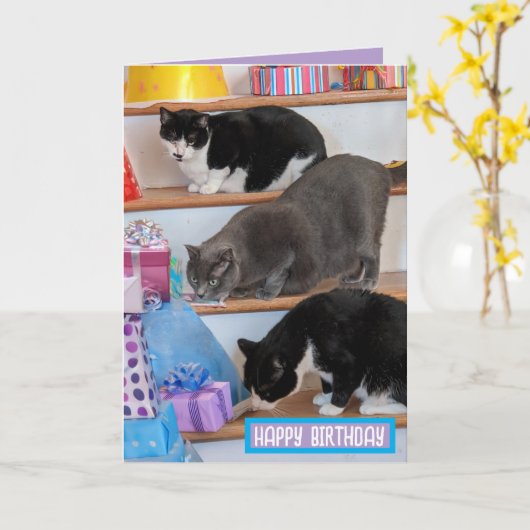 Gevouwen Wenskaart Kaart (Gele Bloem)