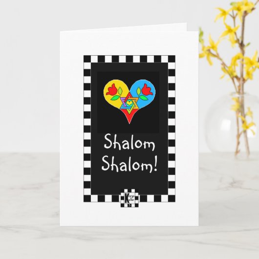 Gevouwen Wenskaart Kaart (Gele Bloem)