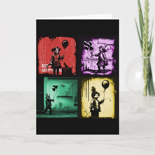 Gevouwen Wenskaart Kaart (Voorkant)