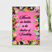 Gevouwen Wenskaart Kaart (Voorkant)