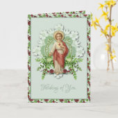 Gevouwen Wenskaart Kaart (Gele Bloem)