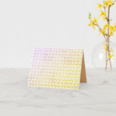 Gevouwen Wenskaart Kaart (Gele Bloem)